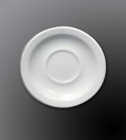 Narrow Rim Porcelain Dinnerware Alpine White Saucer 6" Dia